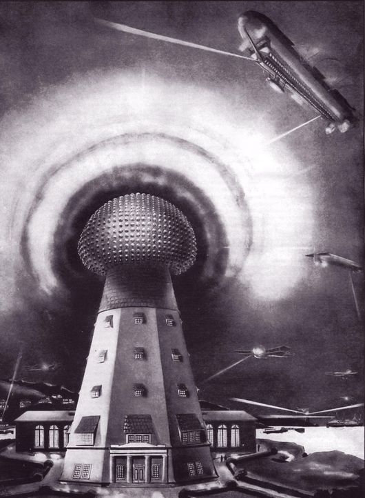 Die Zukunft der drahtlosen Technologie, wie sie sich Nikola Tesla im späten ... - Bildquelle: Marc Seifer Archives